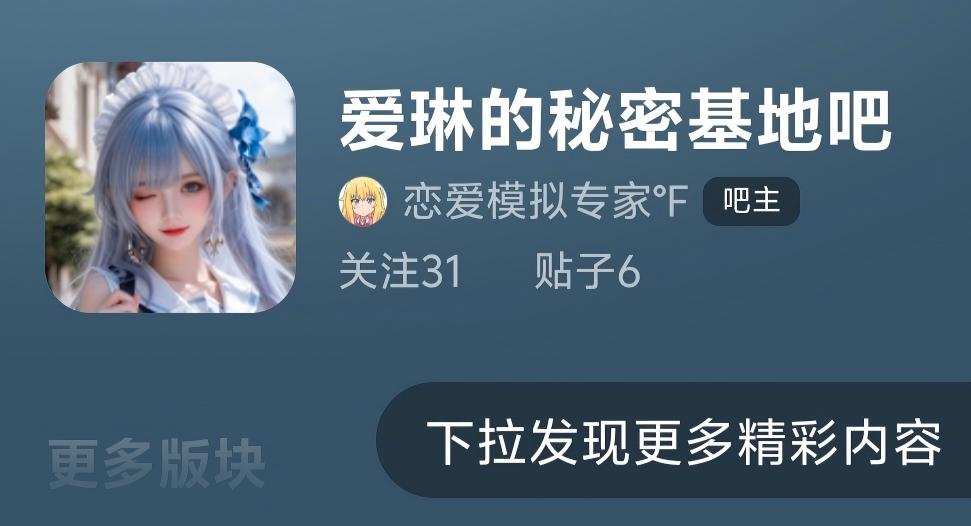 爱琳的贴吧上线了