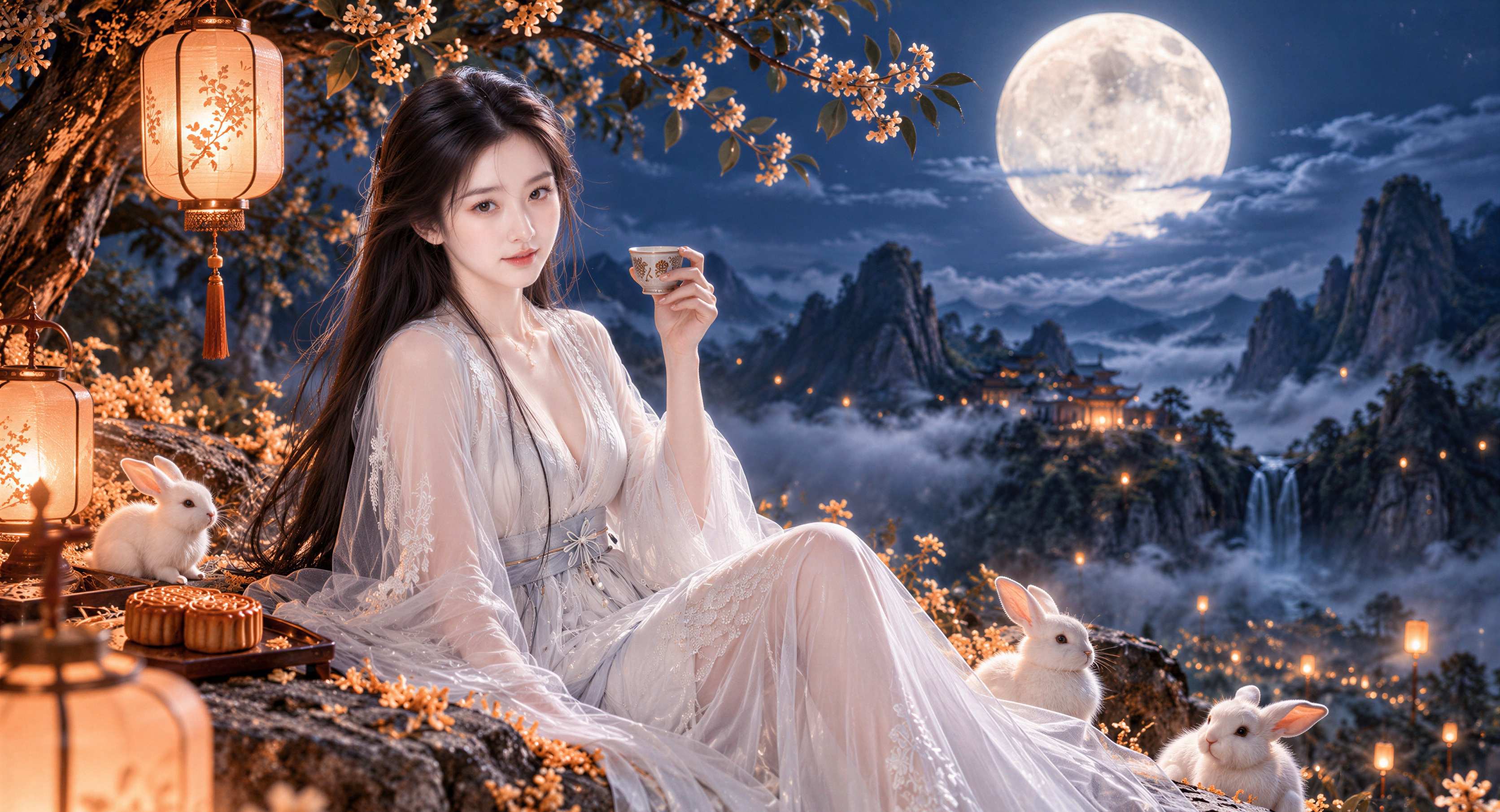 龙儿祝你们中秋节快乐!