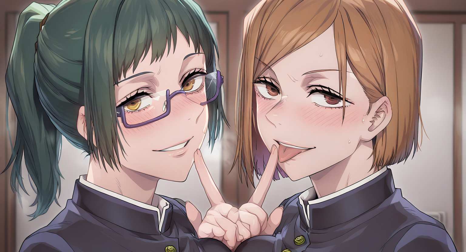 Kugisaki Nobara and Maki Zenin