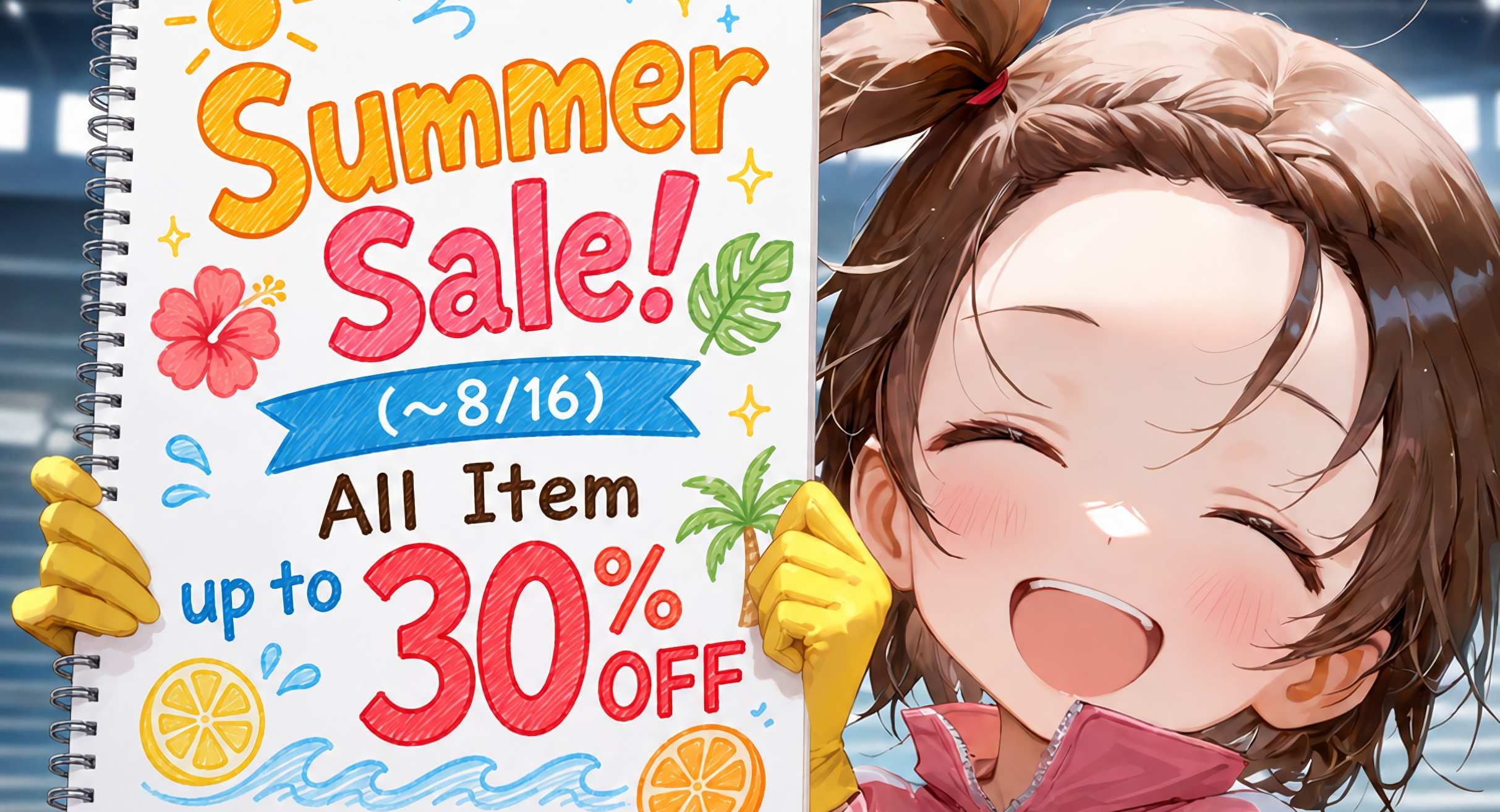 SUMMER SALE! Up to 30% OFF All Items (~8/16)