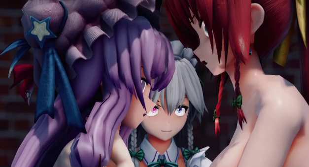 [無配音] 咲夜似乎在为美铃进行一场“令人感激”的“教育” / [without Voices]Sakuya teaches Meiling a "lessons"