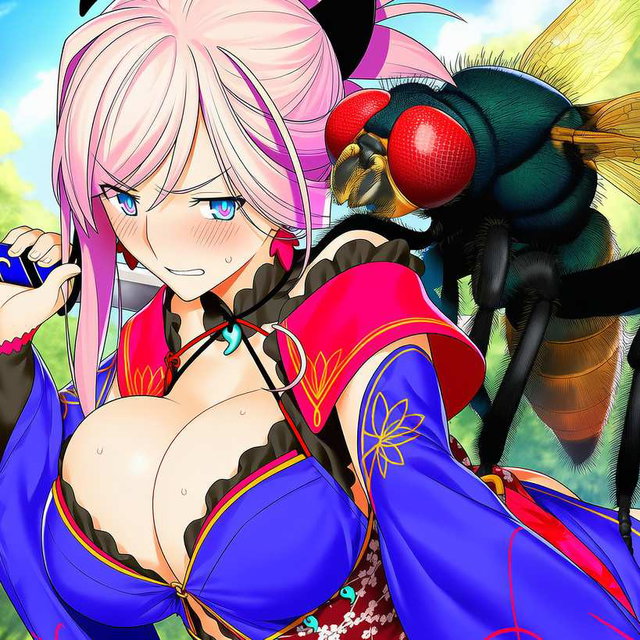 AI,Insect) FGO Miyamoto musashi with fly