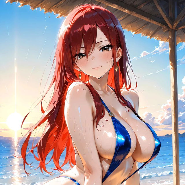 Erza Scarlet -Summer Beach