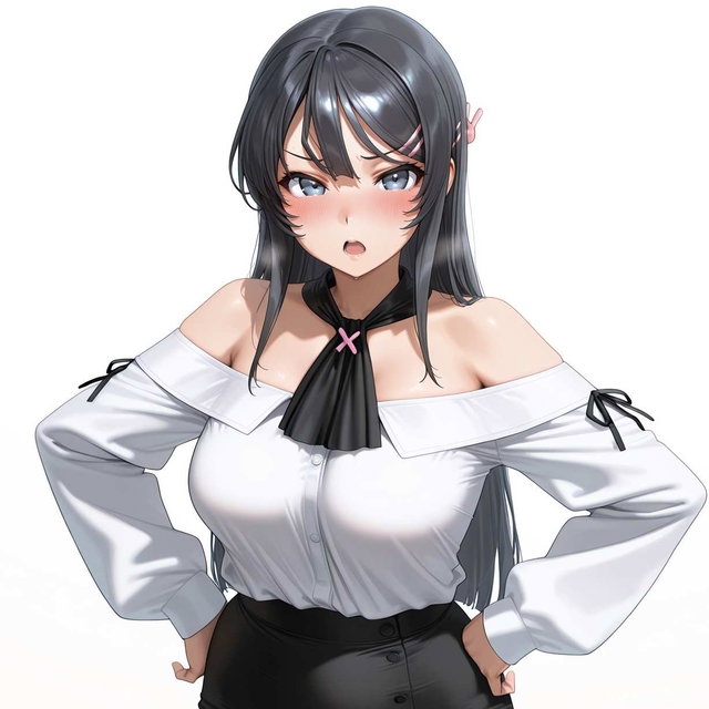 Sakurajima Mai 桜島麻衣- Blacked in front of Boyfriend