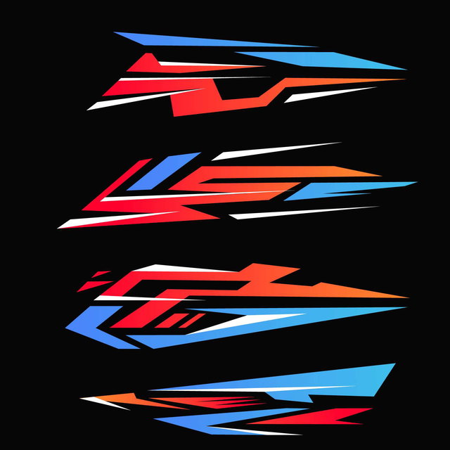 Cyber - Premium bike Decal Sticker with Original AI Vector Source Files