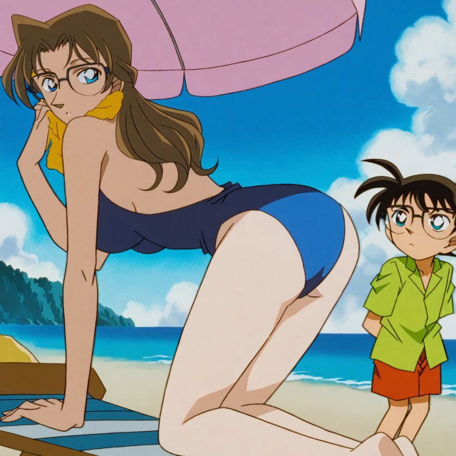 妃英理旧画风泳装x柯南3/Kisaki Eri old style swimsuit x Conan3