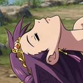 紫发女孩  Purple-haired girl