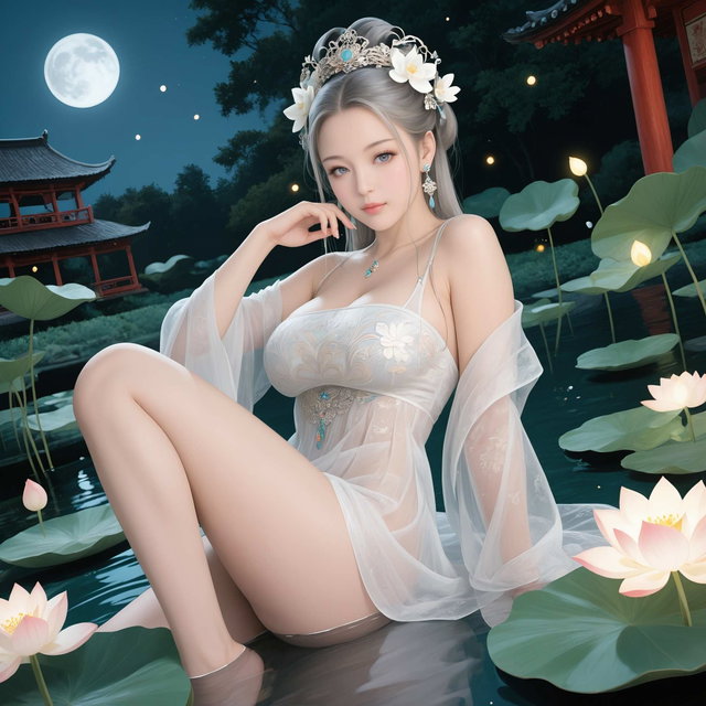 荷塘月涩 - 绝美古风娘【累消150￥福利包】【精选4K】【200P + 26V】