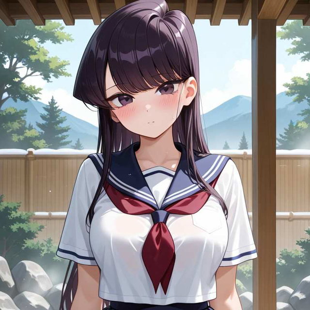 古見さん　温泉でラブラブ