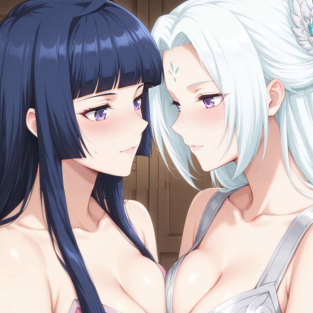 萧薰儿与云韵 百合