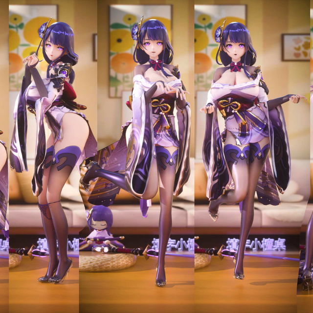 《九尾狐》 超大杯雷电将军二合一+互动（和空） 4K