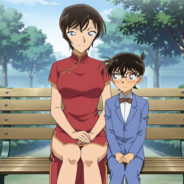 佐藤美和子旗袍x柯南/Satou Miwako cheongsam X Conan