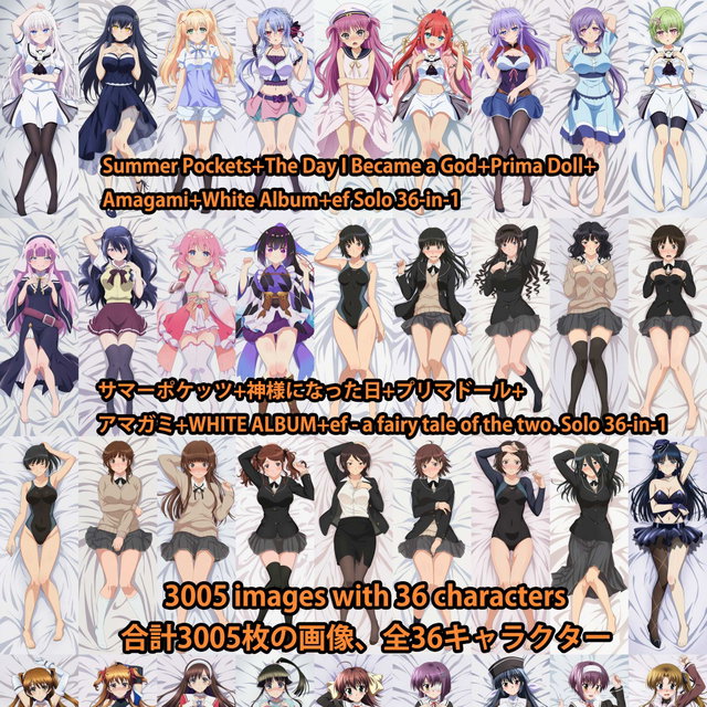 サマーポケッツ+神様になった日+プリマドール+アマガミ+WHITE ALBUM+ef - a fairy tale of the two. Solo 36-in-1 画像3005枚 海外版