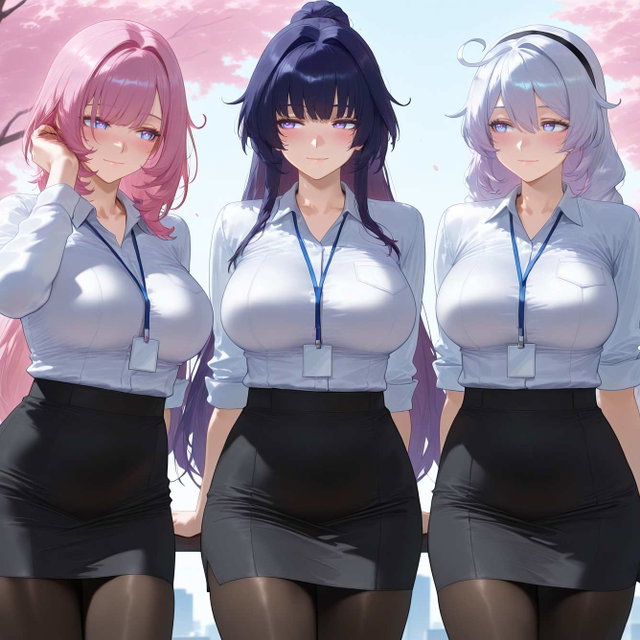 Kiana x Raiden Mei x Elysia - Blacked Transformation 
