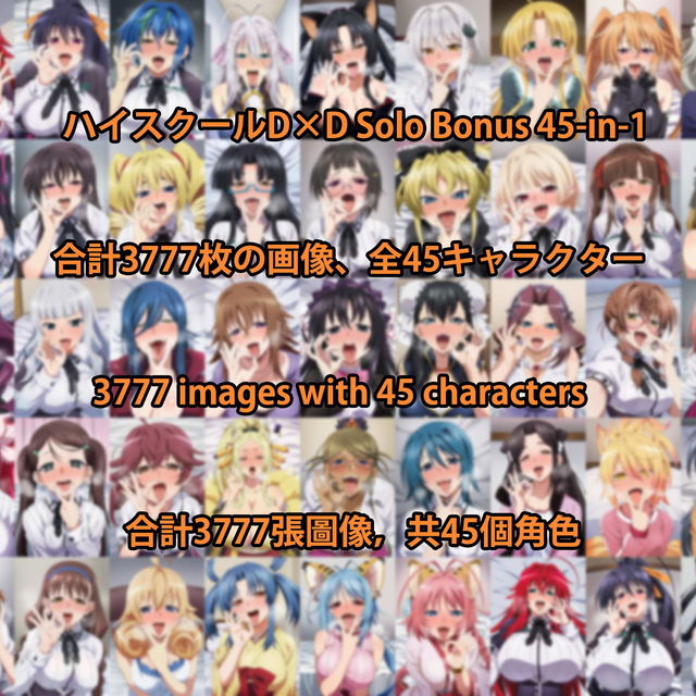 ハイスクールD×D Solo Bonus 45-in-1 画像3777枚 海外版