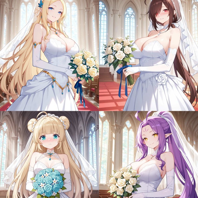 斗破苍穹 全员婚纱第二期 雅菲 萧玉 慕青鸾 紫妍215P