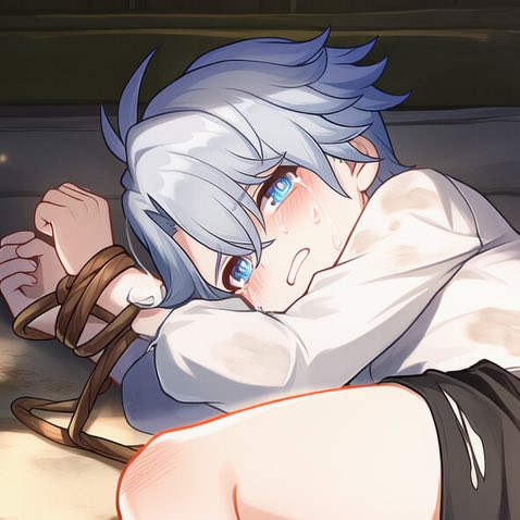 ファイノンにいたずらする汚じさん Phainon and  old man
