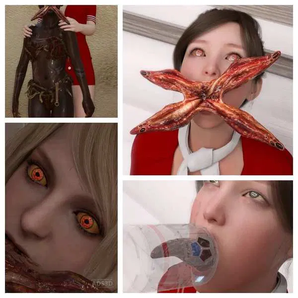Parasite Evil 4R: Ashley and Stewardess (myself )  [Niche Art Support]