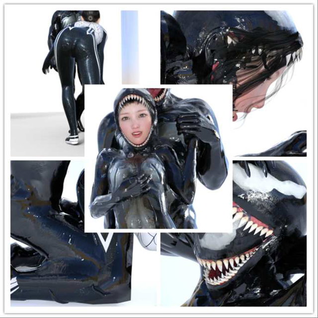 Venom Bride 02: ADS3D Herself Cosplays as Silk  [Niche Art Support]