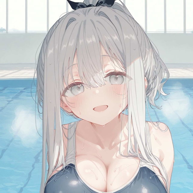 冬川花璃 死库水 Fuyukawa Kagari school swimsuit