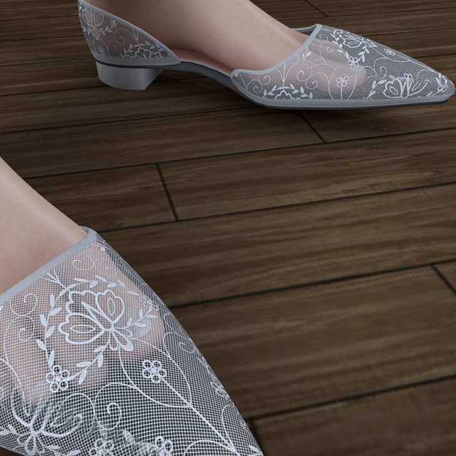 Lace Low‑Heels (Exclusive)