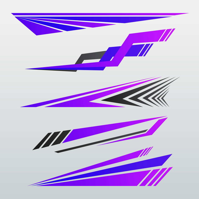 Lightning - Premium bike Decal Sticker with Original AI Vector Source Files