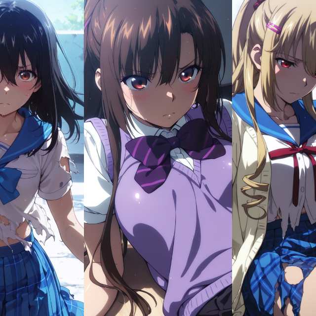 噬血狂袭-雪菜+纱矢华+浅葱-Water StrikeTheBlood-Yukina+Sayaka+Asagi2608W5Z4