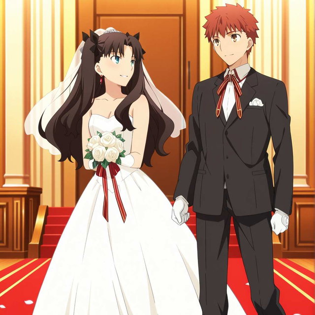 遠坂凛妊娠X衛宮士郎/Tohsaka Rin Pregnant wedding dress X Emiya Shirou