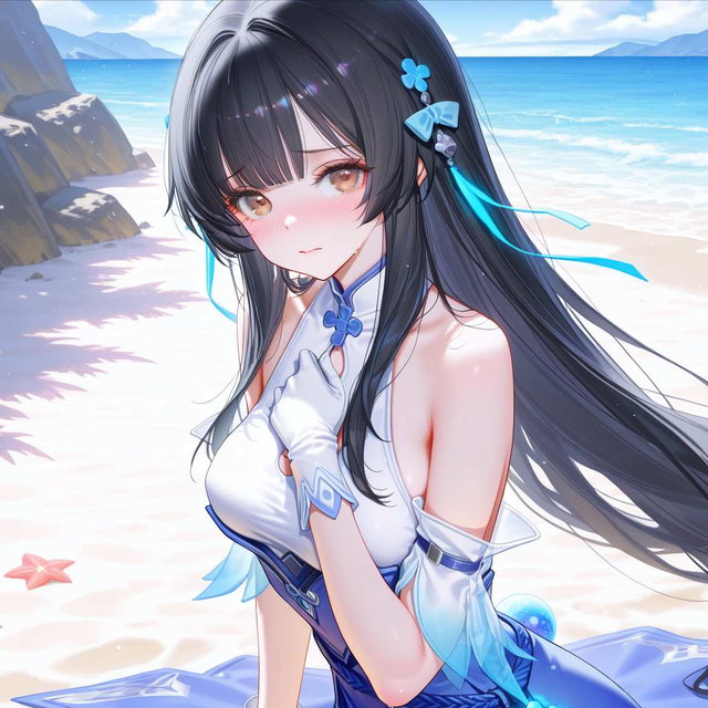 西施 海边战败CG（含泳装） 109P