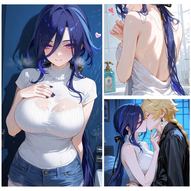 Clorinde (Genshin Impact) – Through The Night 【54 pics in ZIP】