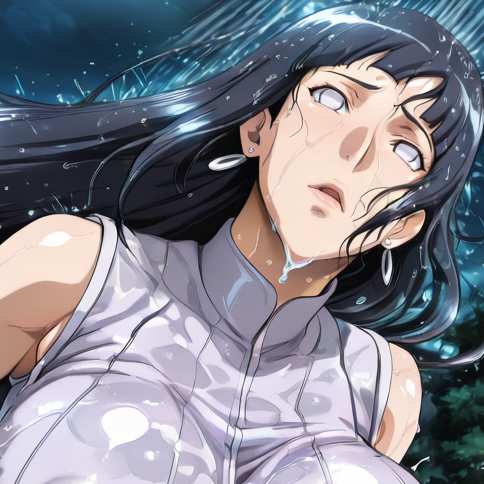 新画风1（雏田X小孩）雏田避雨