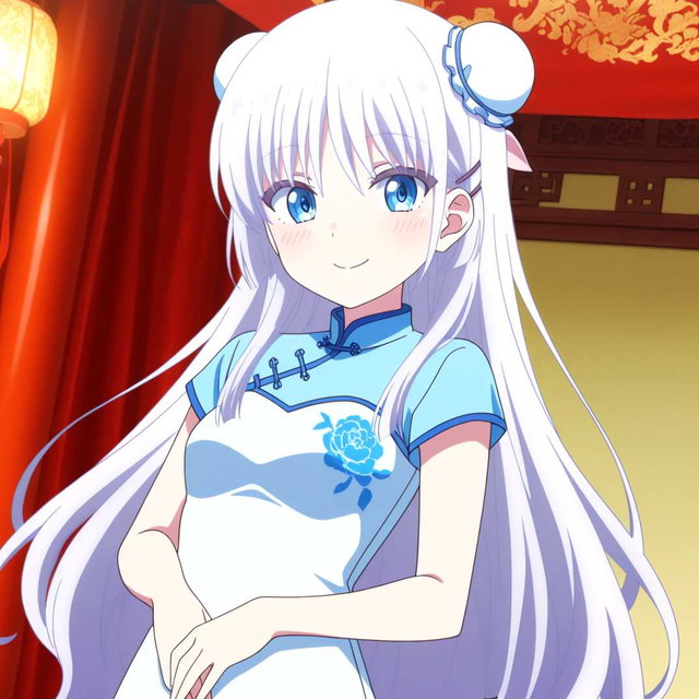 しろは_Chinese dress (1201images)