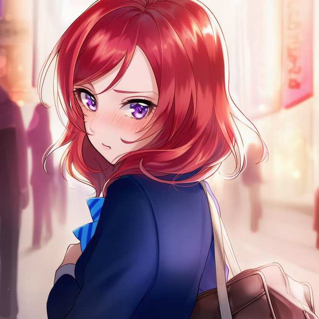 Nishikino Maki at washroom真姫ちゃん お手洗い