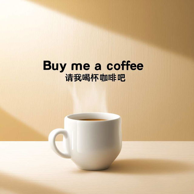 请我喝杯咖啡 / Buy me a coffee