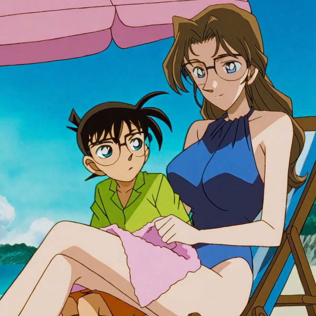 妃英理旧画风泳装x柯南/Kisaki Eri old style swimsuit x Conan