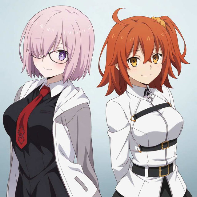 fujimaru ritsuka (female)&mash kyrielight - 藤丸立香&マシュ・キリエライト 1 (copy)