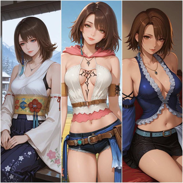 Yuna (Final Fantasy) - Summoner & Sphere Hunter | 3 Outfits