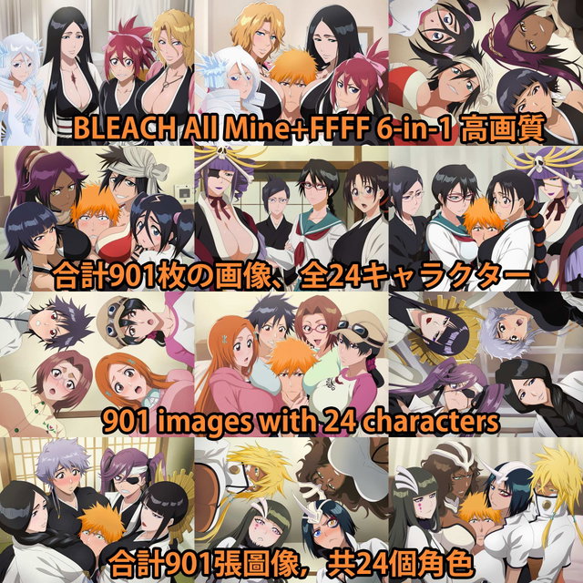 BLEACH All Mine+FFFF 6-in-1 高画質 画像901枚 海外版