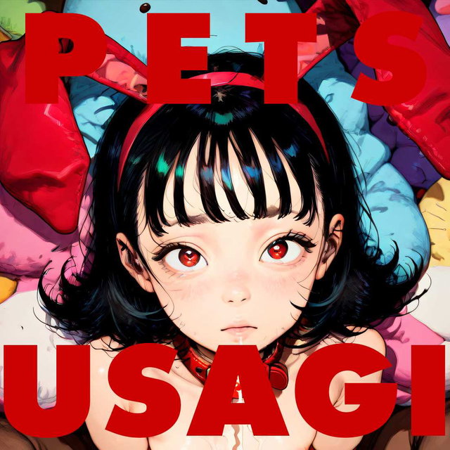 PETS:うさぎ 赤