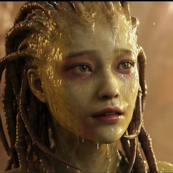 [micro-film] Zerg Hatched Asian Girl [Niche Art Support]