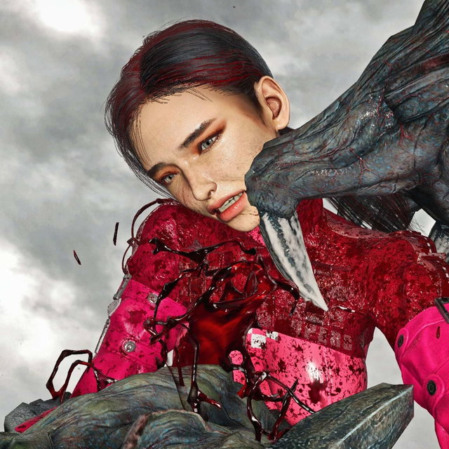 【4K完整版】冷却服格蕾丝被超级暴君分尸 (动态＋慢动作＋静态)