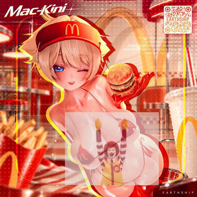 【服装】麦基尼  🍟  Mac-Kini 【附送高清壁纸包】