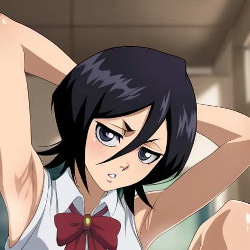 BLEACH kuchiki rukia 朽木ルキア 足コキ
