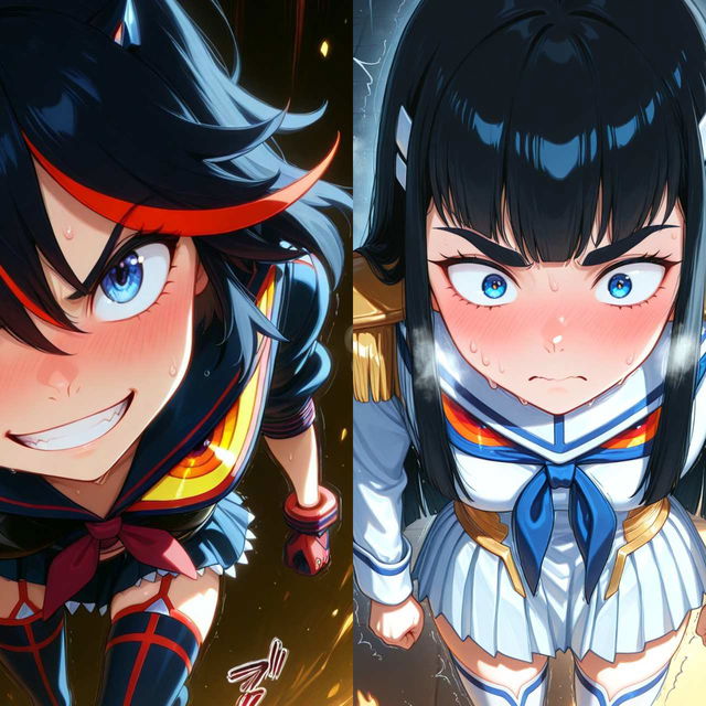 斩服少女-缠流子+皐月 KillLaKill-MatoiRyuuko+Satsuki
