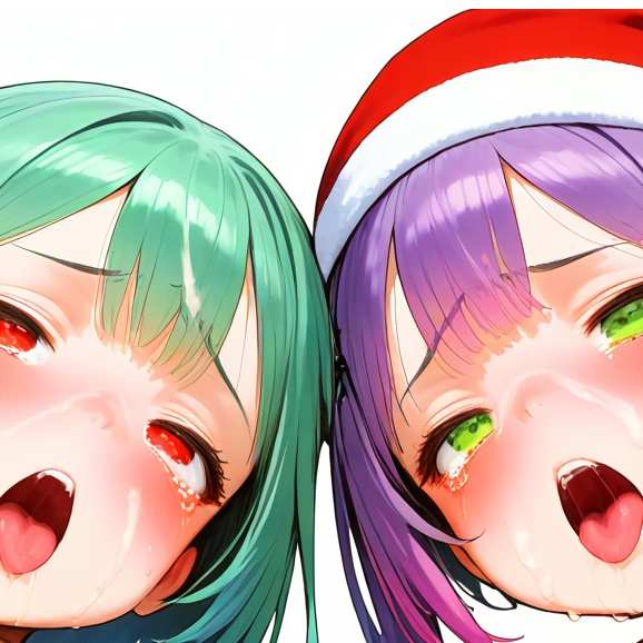 Towa Tokoyami x Rushia Uruha・ Xmas Ver./ 常闇トワ x 潤羽るしあ・クリスマス Ver. (ホロライブ) - 75 img set