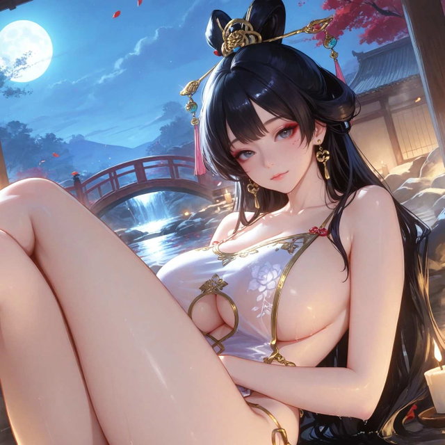 秋清儿 - 月夜沐浴【4K】【160P】