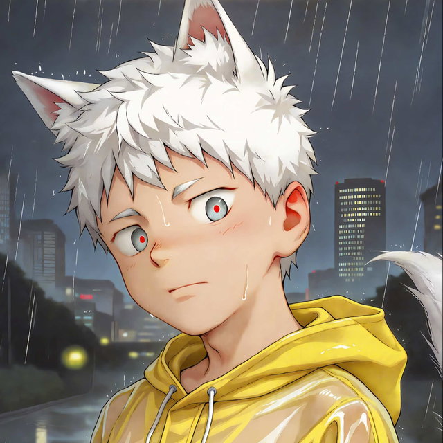 雨夜中的子狐