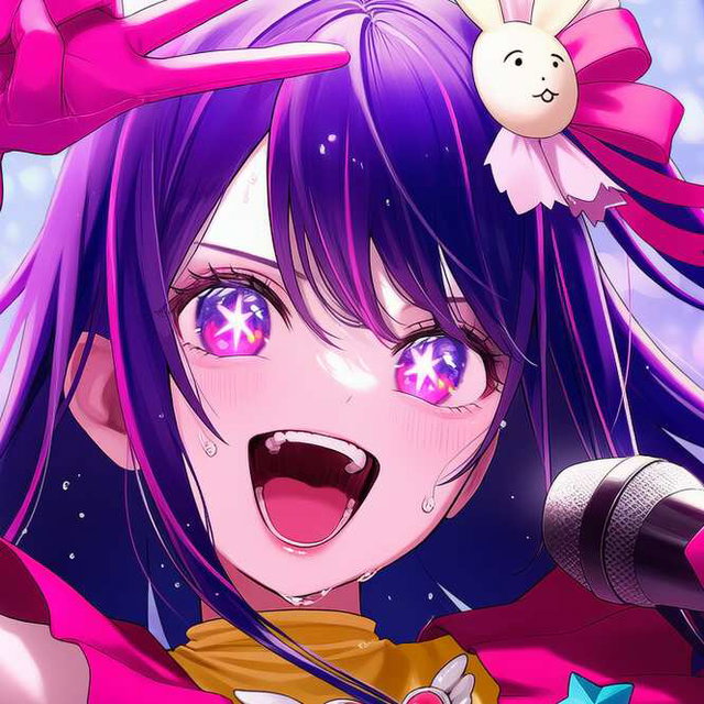 Hoshino Ai at concert コンサート中のアイちゃん