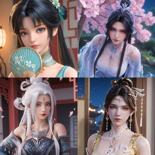 奶琪，小白，碧瑶，金瓶儿全部图片+视频