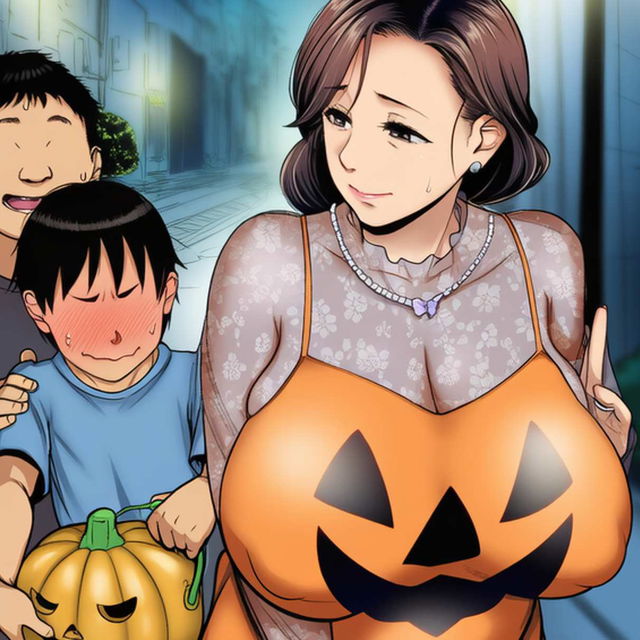 [NEW] 巨乳臨月ママのハロウィン屋外冒険 with 息子（即堕ち）146P